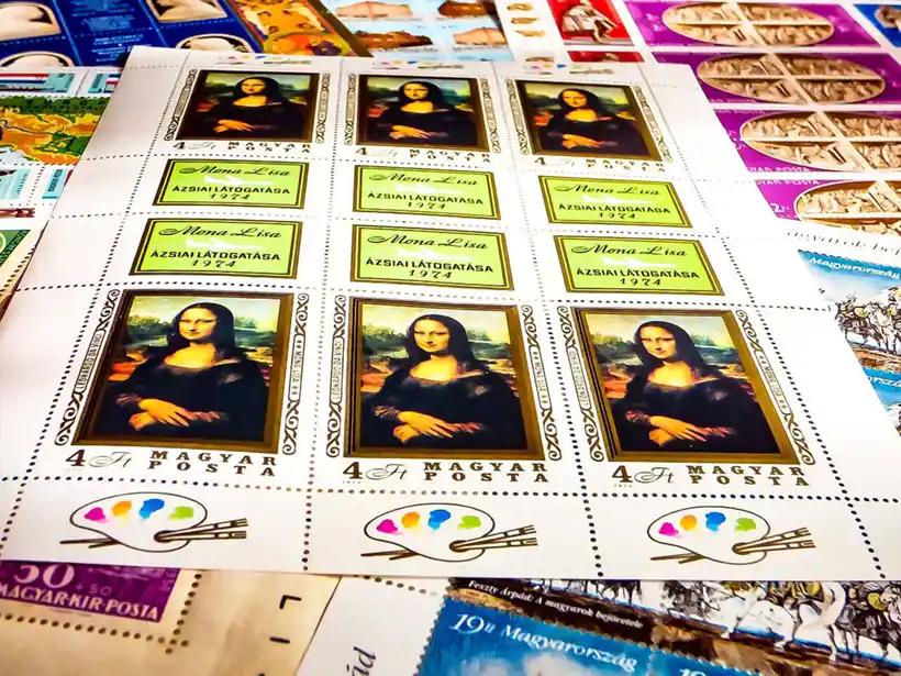 Mona Lisa - Postal Ticket